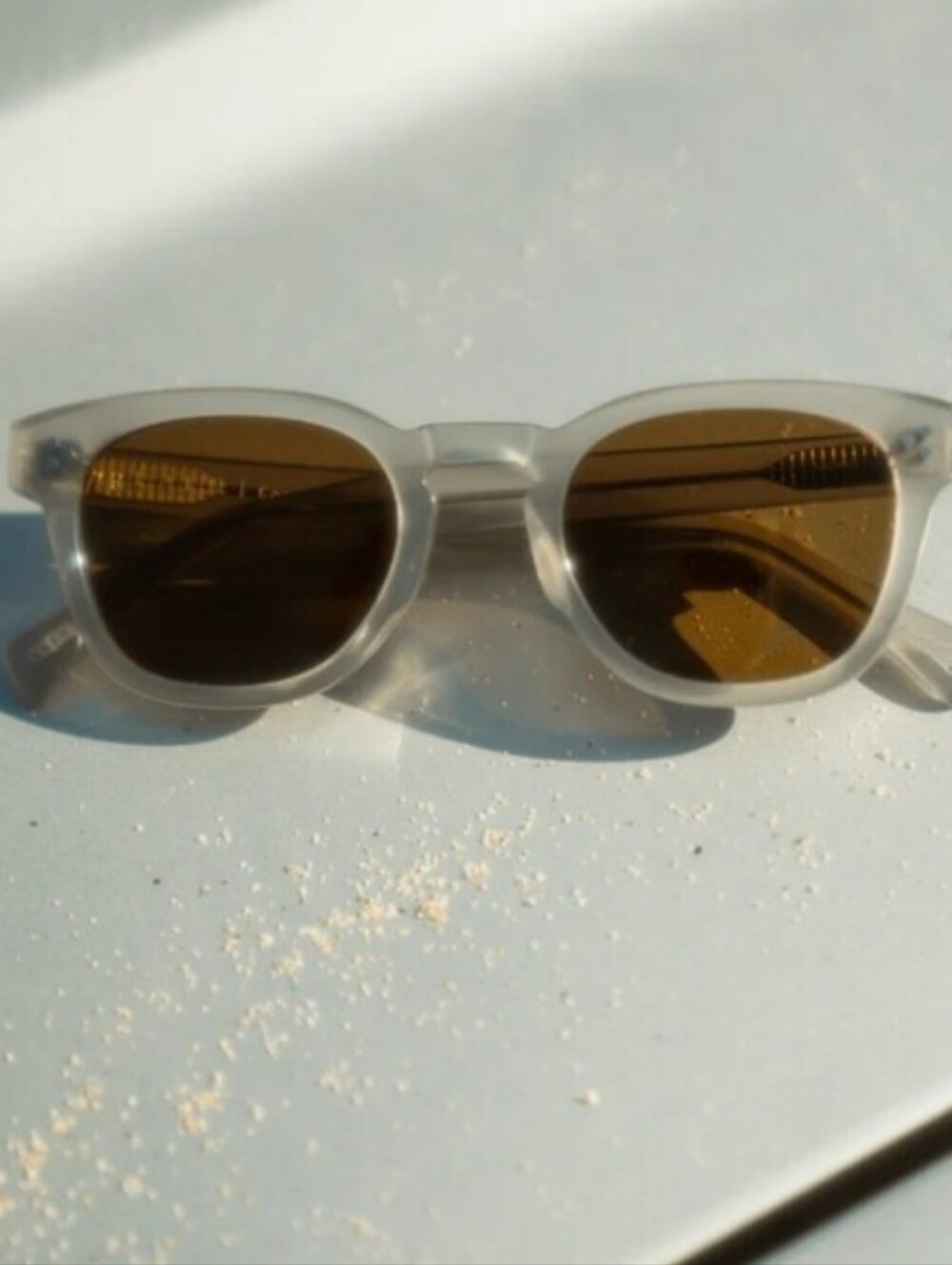 Raen Squire Handmade Clear Sunglasses